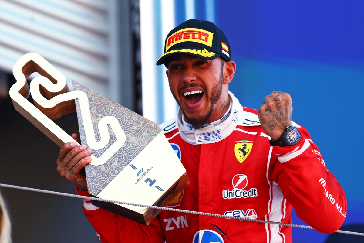 Hull statistika Hamiltoni triumfist Barcelona GP-l ja tema esimesest võidust Ferrari eest