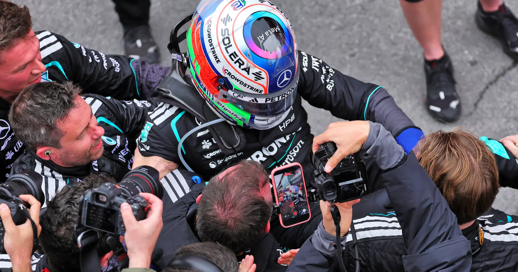 Kimi Antonelli väljendab George Russelli hirmu Toto Wolffi ees