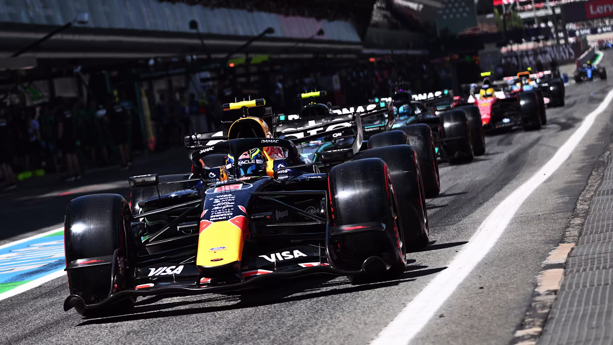BARCELONA, SPAIN - JUNE 12: Lando Norris of Great Britain driving the (1) McLaren MCL40 Mercedes on