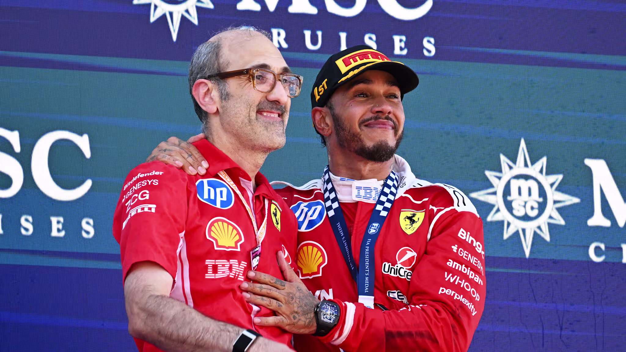 BARCELONA, SPAIN - JUNE 14: Lewis Hamilton of Great Britain driving the (44) Scuderia Ferrari SF-26