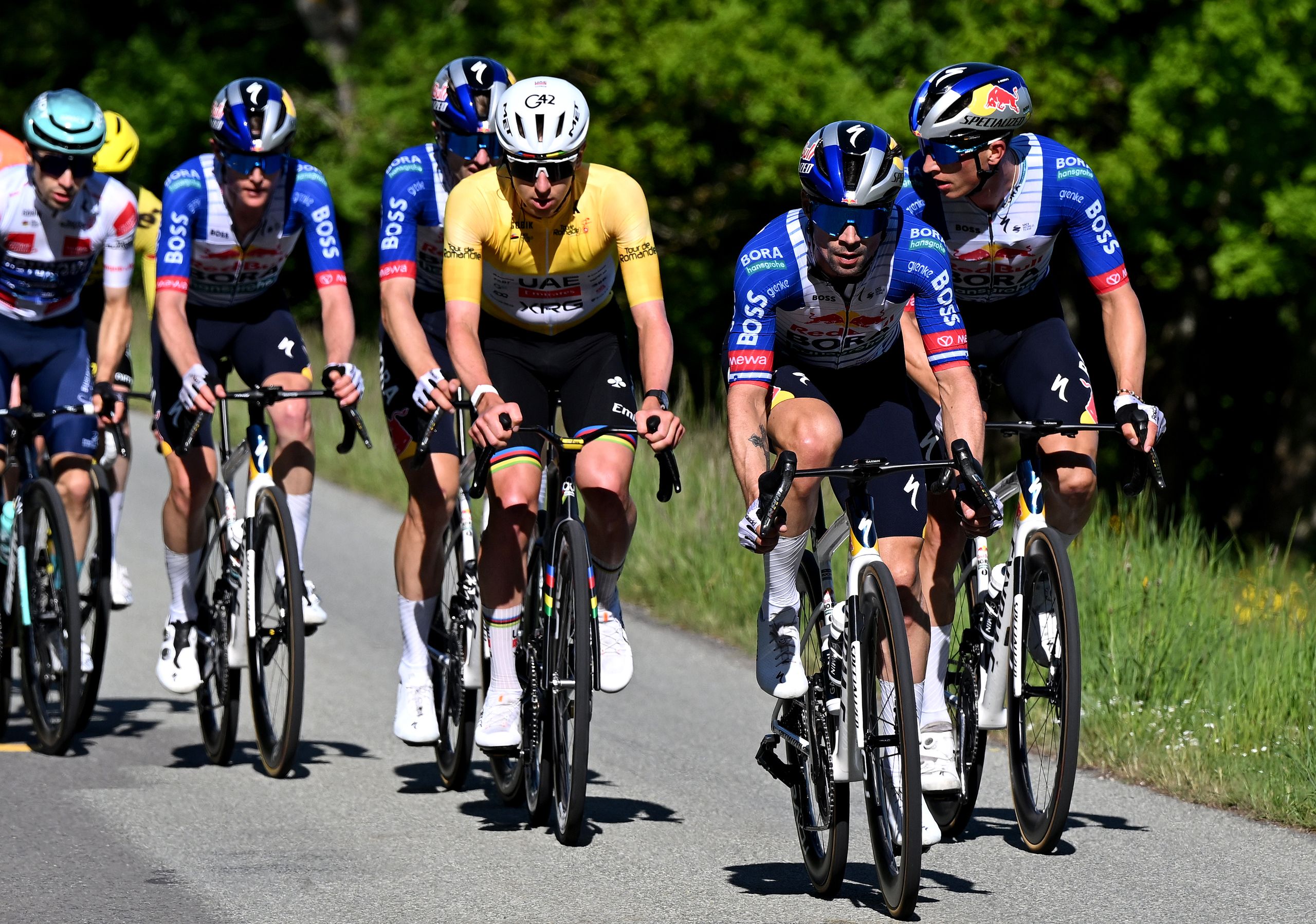Primož Roglič kohtub Tour de Suisse'il Tadej Pogačariga, et võita rattasõidunädala jooksul kõigil seitsmel suuremal etapil GC tiitlid.