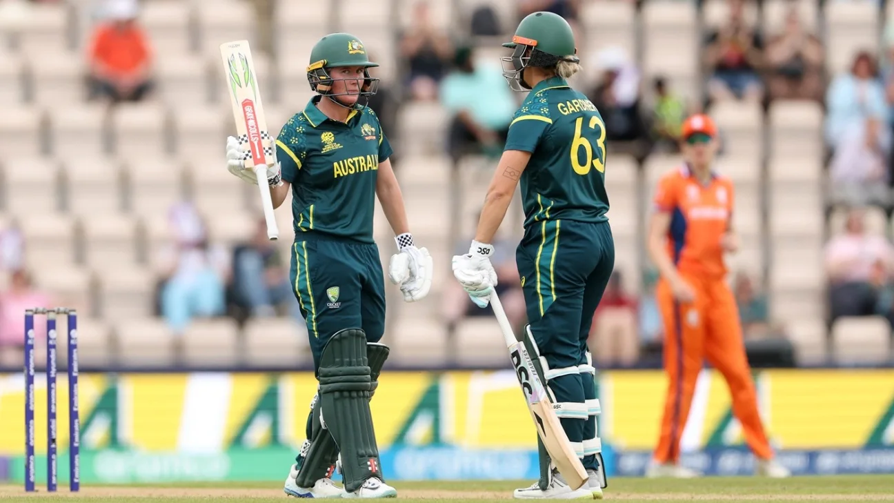 T20 naiste maailmameistrivõistlused 2026, 14. matš AUS-W vs NL-W, 1. grupi matši aruanne 20. juuni 2026