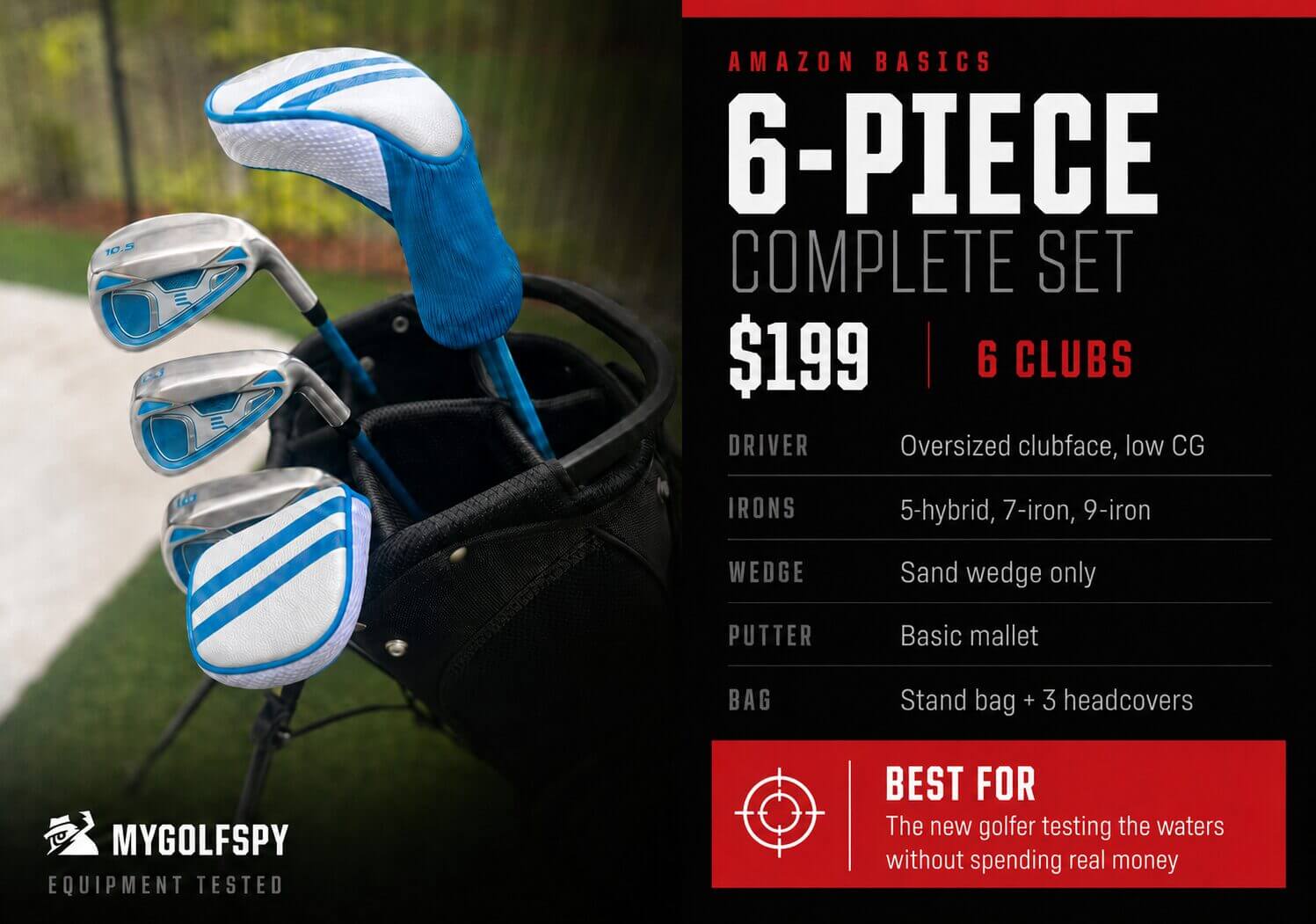 Testisin 5 täielikku golfikomplekti vahemikus $ 199 kuni $ 1599. Siin on koht, kuhu oma raha kulutada