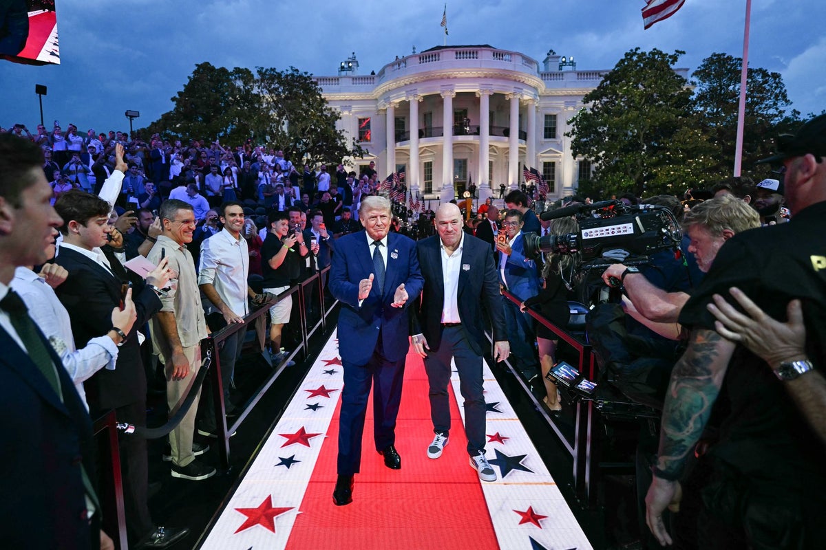 Trumpi UFC-võitluse publikut on 117 miljonit vähem kui Dana White'i Super Bowli tasemel ennustatud
