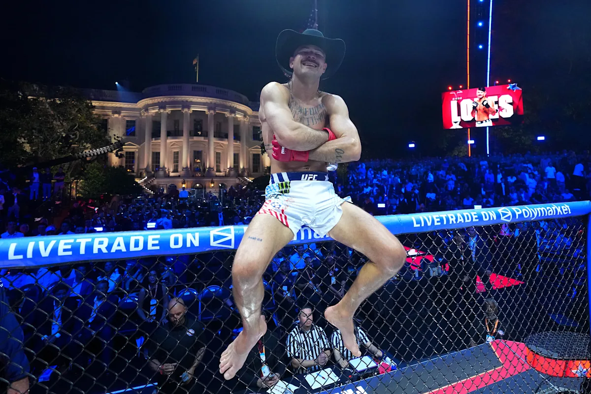 UFC Freedom 250 tulemused: Diego Lopes nokautis Valge Maja ürituse avamiseks Steve Garcia tigeda löögiga